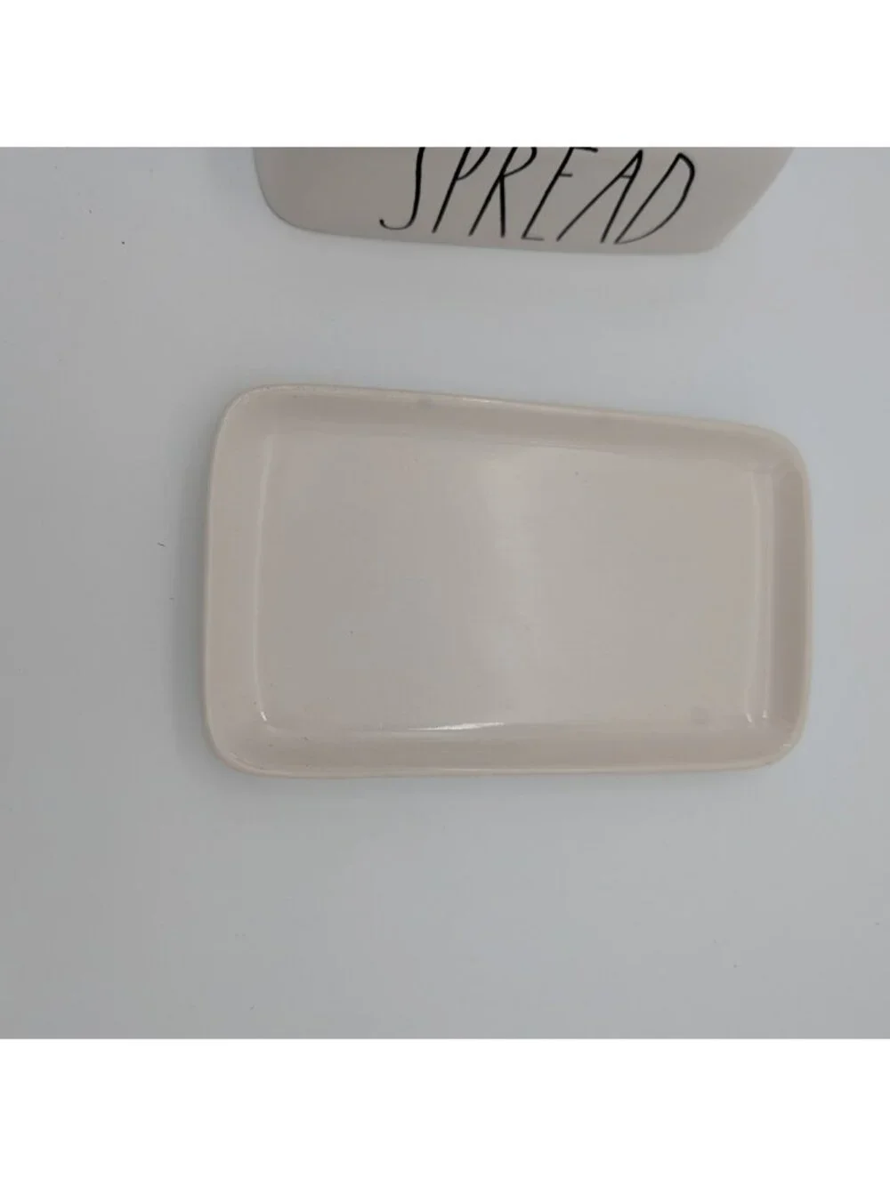 Rae Dunn Spread Butter Dish with Lid Ceramic Artisan Collection Magenta